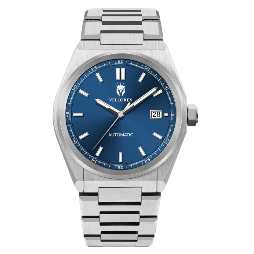 Vellorex EdgeTime 40 – Royal Blue Dial | Automatic Men's Watch | 40mm