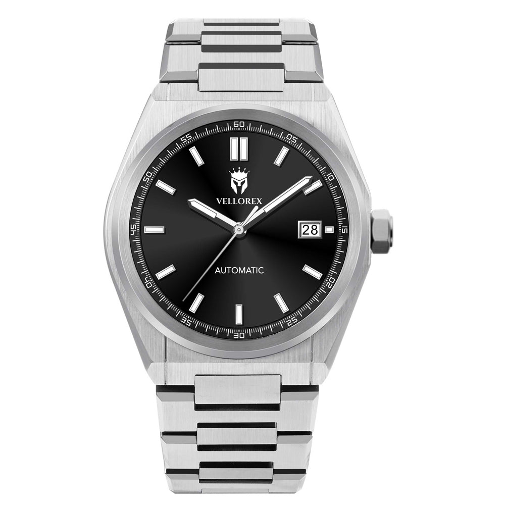 Vellorex EdgeTime 40 – Slate Grey Dial | Automatic Men's Watch | 40mm